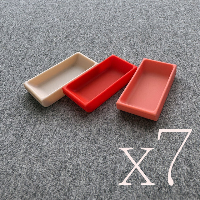 Fächer | 3 Fächer | Orange | für OneWeek (21 Stück)