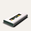 Stilvolle Tablettenbox aus Aluminium, magnetisch stapelbar 3/4 Ansicht