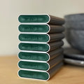 Silberne Tablettenbox aus Aluminium, 7-Tage-Set mit 2 Fächern